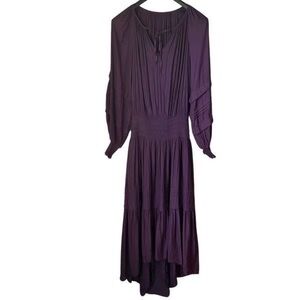 Ramy Brook Deep Purple Long Sleeve Dress